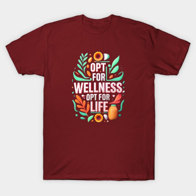 Opt For Wellness T-Shirt by masksutopia